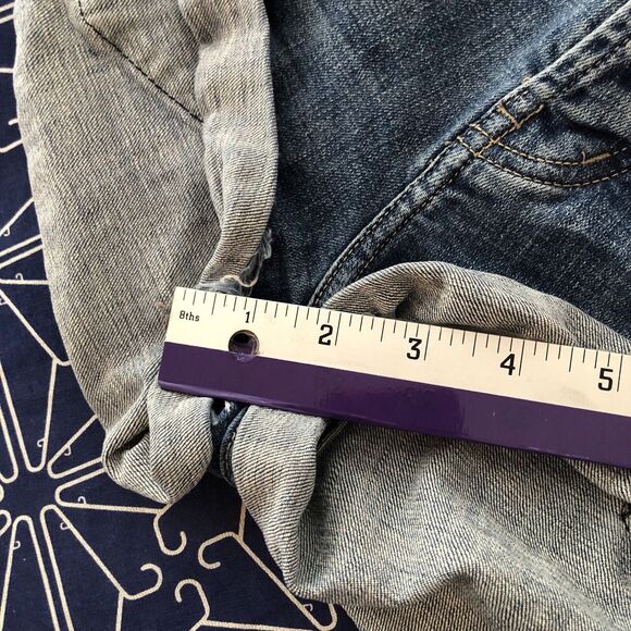 ONE TEASPOON Bandit Distressed Cut Off Jean Shorts Size 26 - Picture 12 of 14